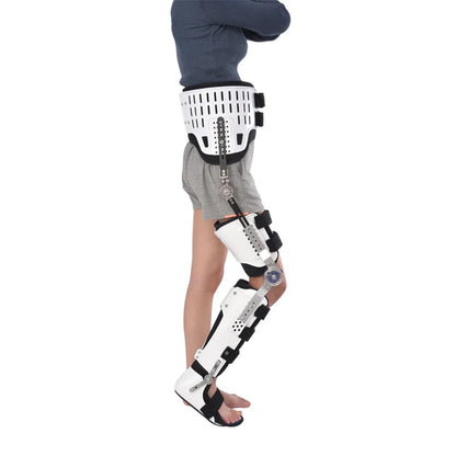 Adjustable Hip, Knee, Ankle, Foot Orthosis, Fixed Splint, Orthopedic Support for Leg, Hip, Thigh, Female Fracture, Lower Limb Paralysis