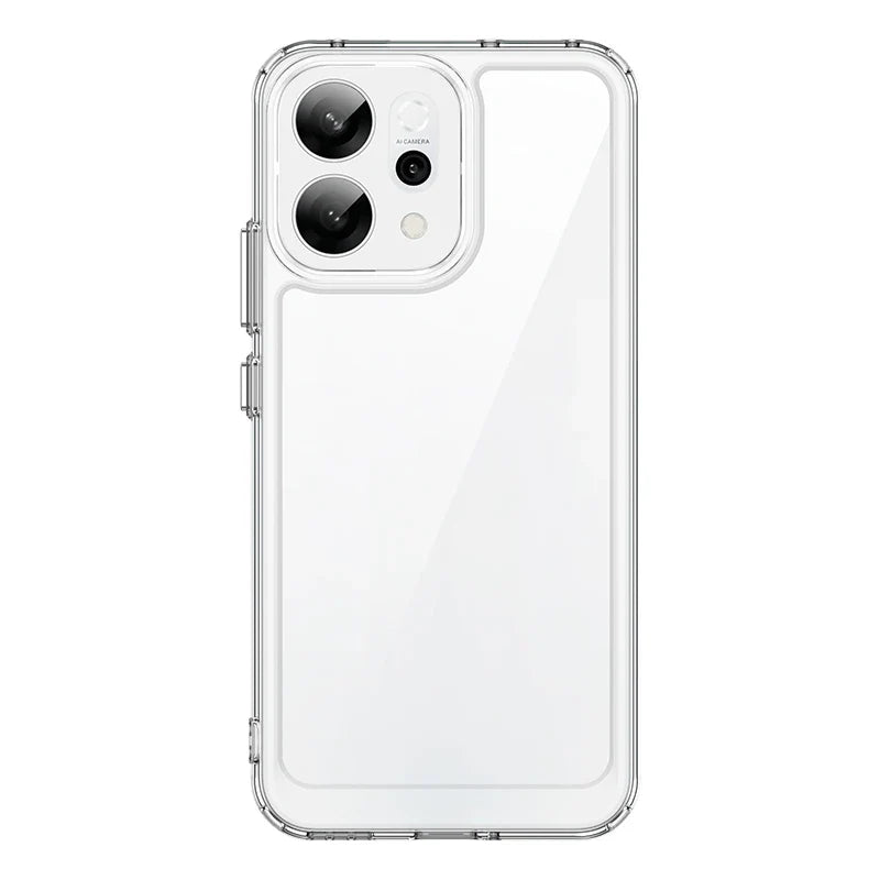 For OPPO Reno14 F Case Reno 14 F Cover Fundas Coque Hard Translucent Soft Frame Shockproof Clear Back Case OPPO Reno 14F