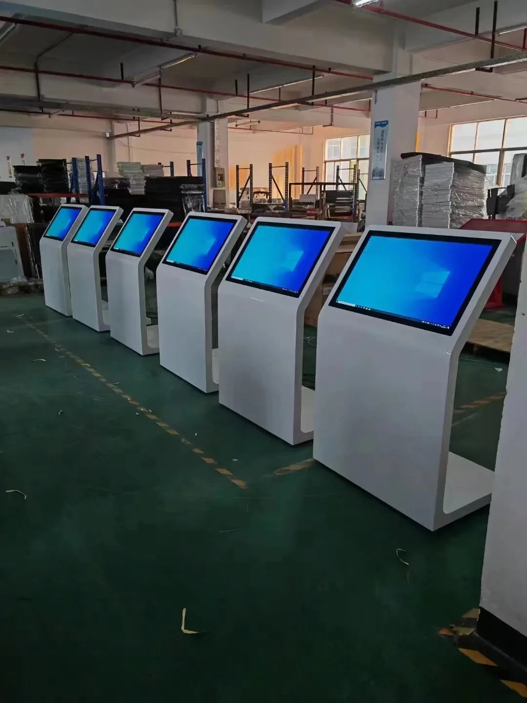 21.5 32 43 pouces centre commercial Android écran tactile interactif affichage de signalisation numérique support de sol Lcd kiosque d'auto-service
