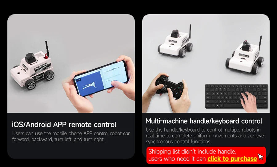 Micro ROS dos Robot Voiture ROS2-Humble PC Machine Virtuelle Système AI Lidar SLAM Cartographie Navigation DIY Kit Électronique
