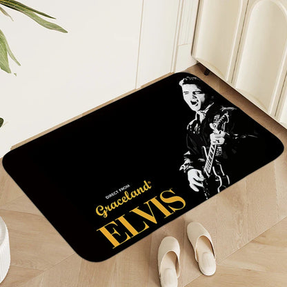 Carpet for Bedroom Elvis Washable Non-slip Kitchen Living Room Bathroom Rug Doormat Entrance Door Entryway Hallway Foot Mat