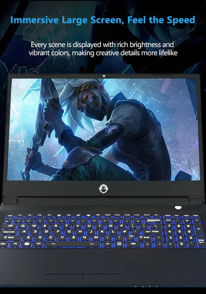 Genmachine Laptop Computer Intel i9 11900H 15.6” 144Hz NVIDIA GeForce RTX 3060 DDR4 M.2 2280 NVME SSD Business Gaming Laptops