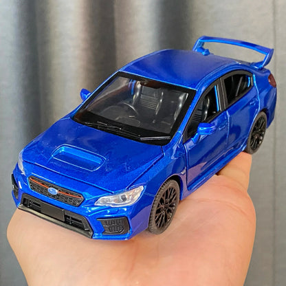 1:30 Subaru Impreza WRX STI 2020 supercar alliage moulé sous pression modèle accessoires de voiture ornements intérieurs de voiture saint valentin pour ami