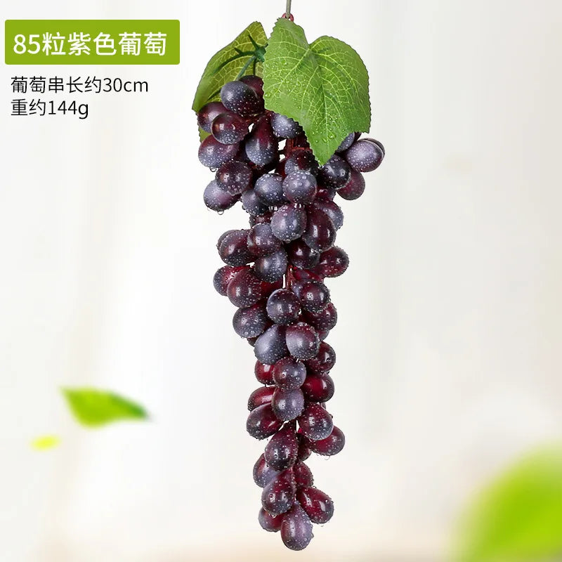 5PCS 12/18/24/36/60/85/100 Heads Artificial Grapes Christmas Halloween Wedding Party Home Garden Hanging Decoration Fake Fruits
