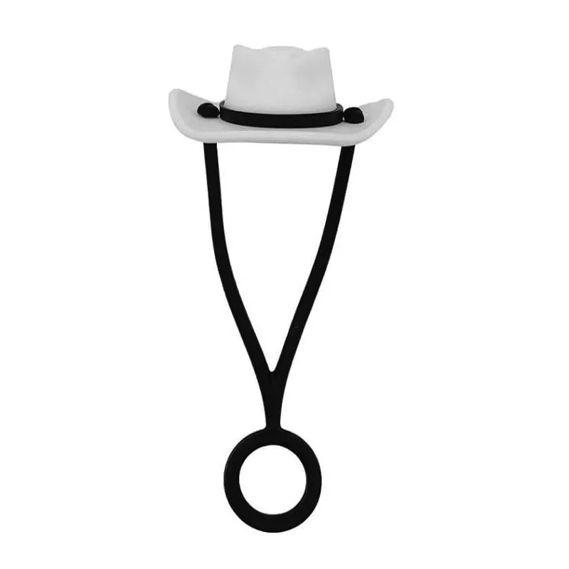 Silicone Cowboy Hat Straw Covers Caps Dustproof Cute Protector Mug Straw Tip for 30 40Oz Tumbler Water Bottle Decor Accessories