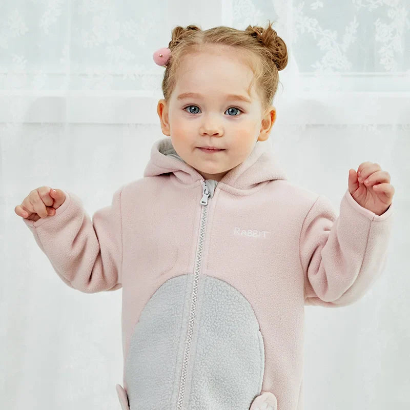 Dave Bella Cute Animal Shape Children Hoodie Cartoon Boys Girls Coat Autumn Warm Hooded Outerwear Toddler Girl Clothes DBX14462