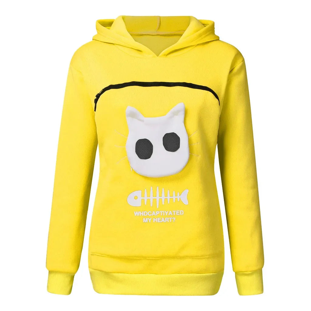 Hot Carry Pet Pocket Sweatshirt Winter Animal Pouch Hood Tops Kat Hond Keep Warm Ademend Hooded Kat Carriers Zakken Kat levert