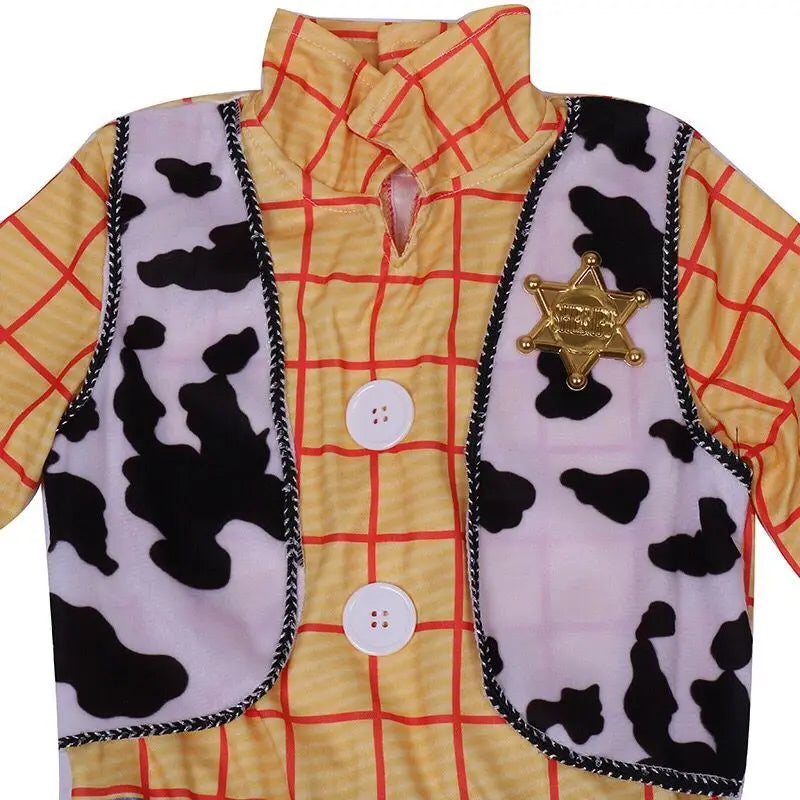 Déguisement de Woody de Toy Story avec chapeau de cowboy pour fête costumée