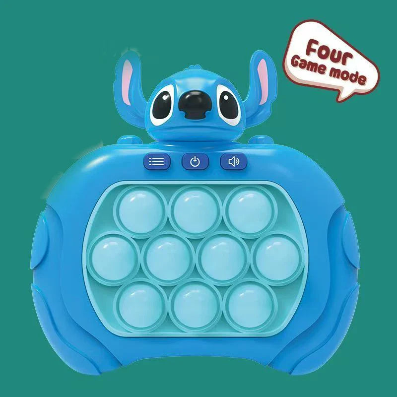 Anime Stitch Quick Push Game Console Puzzle Press Toy (require your own battery)  Quick Push Game Pop Up Fidget Birthday Gifts