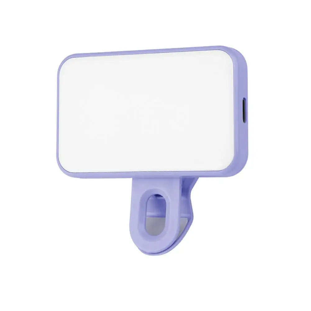 Mini flash pour téléphone portable, lumières pour Selfie, rechargeables, 3 Modes de luminosité, Clip réglable pour ordinateur portable, lumière de remplissage pour téléphone portable