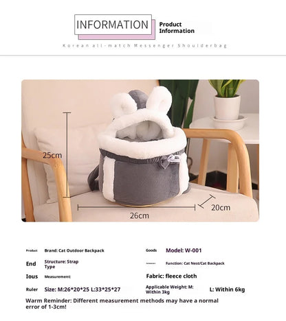 Sac à dos pour animaux de compagnie pour activités de plein air, grande capacité pour chiens de petite et moyenne taille, sac à dos portable pour chats, voyage et randonnée