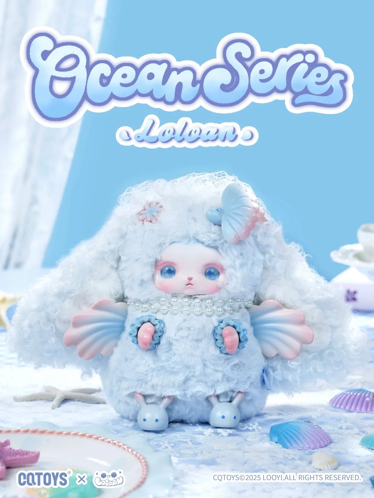 Genuine CQTOYS Loloan Ocean Series Blind Box Cute Doll Plush Handmade Ornament Gift Trend 2025 Summer