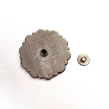 30mm Bright Silver Western Cowboy Horse Saddles Leathercraft Belt Bag Shoe Flower Conchos Buckle Screw Back Decoration Buttons