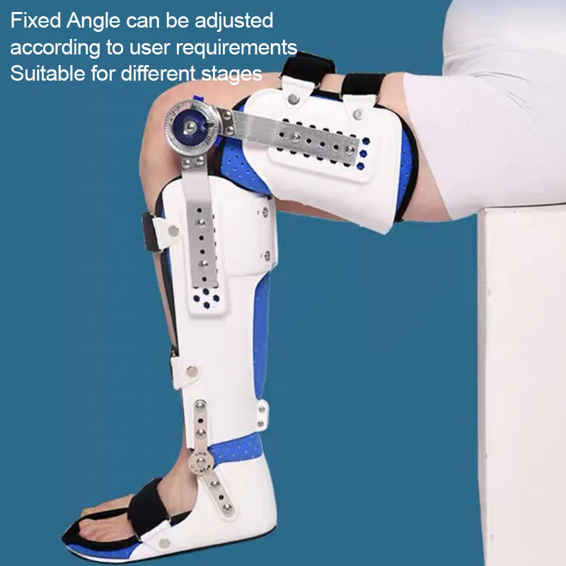 Attelle médicale réglable pour les articulations du genou, la cheville et le pied, soutien orthopédique pour les blessures au ménisque, soulagement des douleurs articulaires, renfort de rééducation