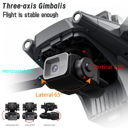 Drone GPS L600 PRO MAX/PRO, caméra HD professionnelle 4K, cardan 3 axes 5G FPV, sans balais, en option, pour éviter les obstacles, quadrirotor