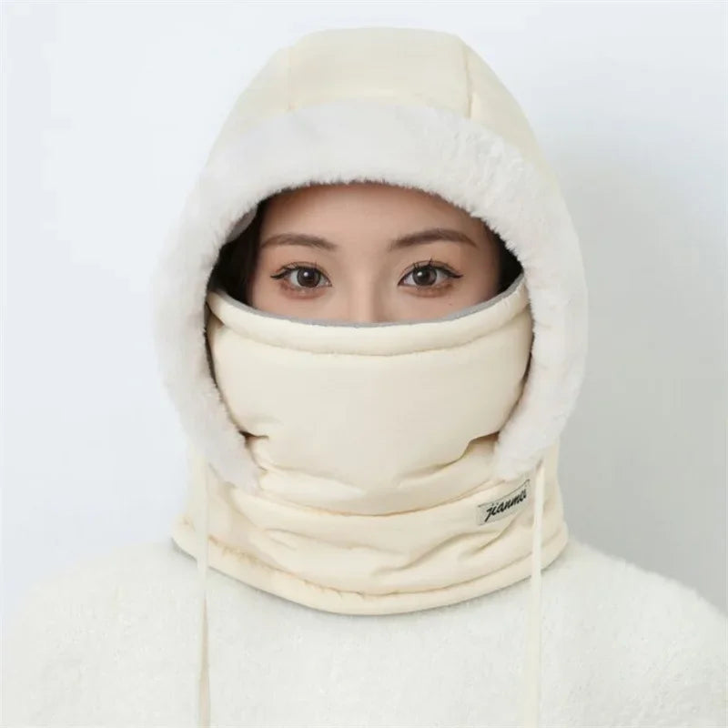 Chapeau chaud d'hiver pour hommes et femmes, Protection des oreilles de cyclisme d'automne et d'hiver avec velours épais pour la Protection contre le froid