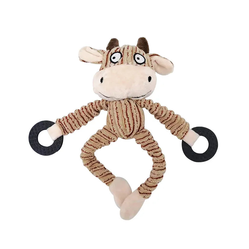 Matkey-Jouets en peluche pour grands chiens, mâcheurs agressifs, jouets à mâcher durables pour chiots grinçants