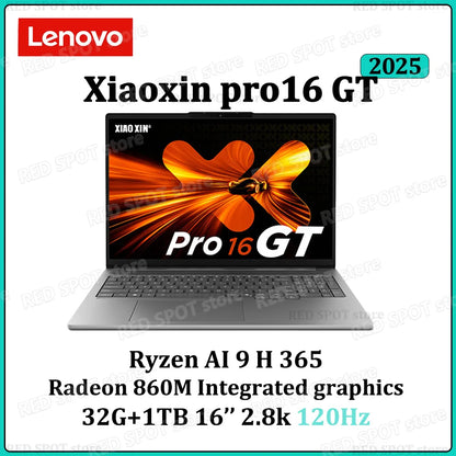 [NOUVEAU]Lenovo Xiaoxin pro16 GT AI 2025 R7 350/R9 365 860M 32G+1To SSD 16'' 2.8K 120Hz