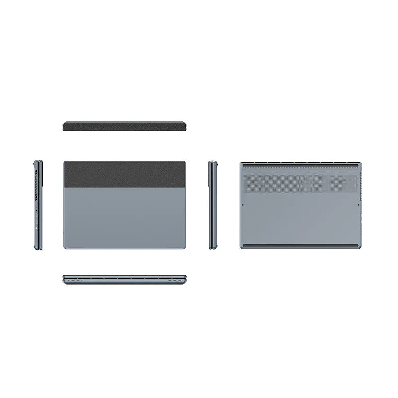New Dual Screen Laptop Intel i3 1215U N100 Dual 10.95 Inch IPS Touch Screen Windows 11 Office Computer Tablet Notebook WiFi 6