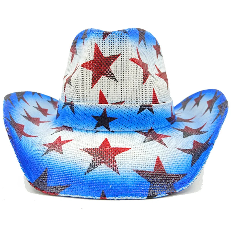 The latest Cowboy hat rose red retro straw hat 2023 new men's and women's jazz Cowboy hat straw hat sun hat summer hat sombrero