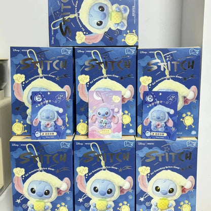 Stitch Eat Before Sleep Plush Series Blind Box Cute Vinyl Doll Ornament Pendant MysteryBox Surprise Toy Gift