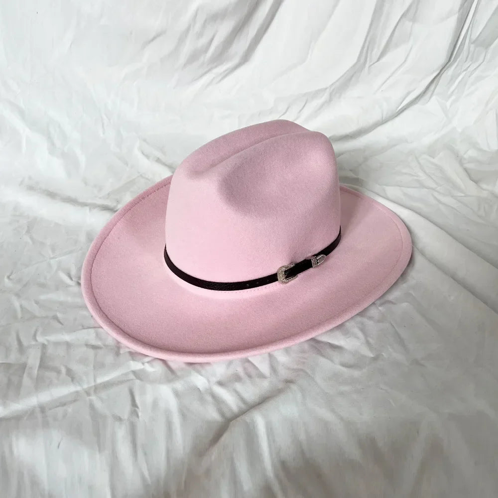 Chapeau de cowboy occidental vintage pour hommes, casquette de jazz de cowgirl avec cloche en cuir à large bord, chapeaux de Sombrero d'église pour homme