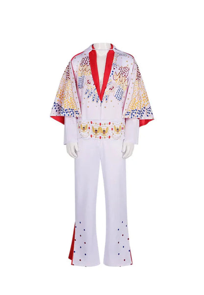 Costume de cosplay Le Roi pour homme, uniforme de rocker, tenue de carnaval, d'Halloween