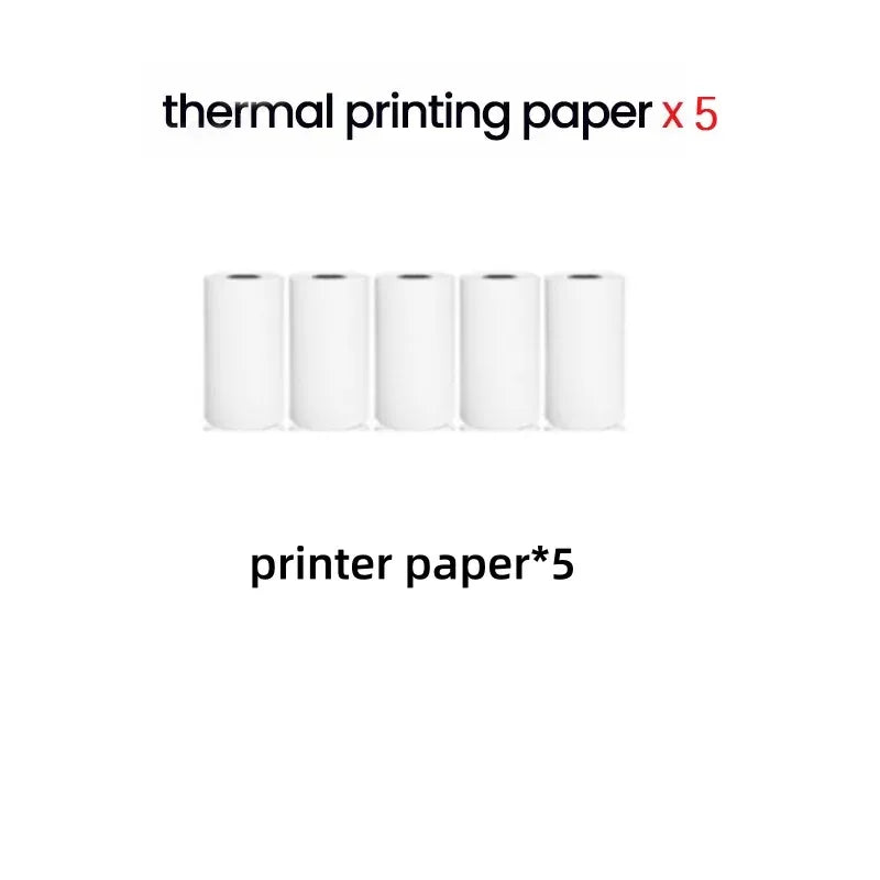 Mini Photo Pocket Printer Portable Ink-free Thermal 57mm Sticker Trans Paper Wireless BT 200dpi Android IOS Printing Machine