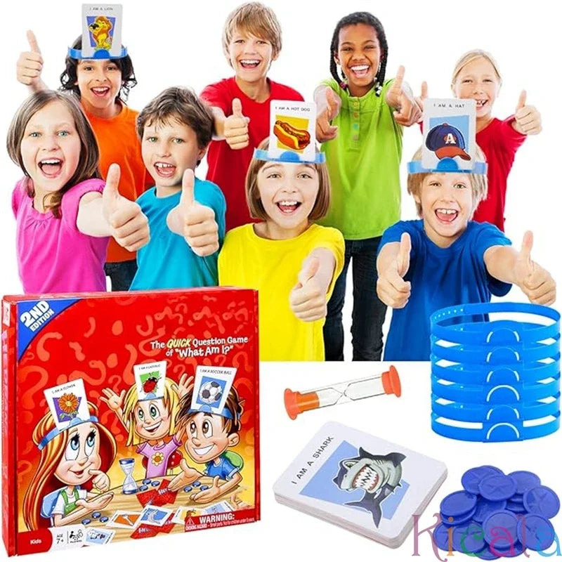 Jeu de société de devinettes d'image pour enfants, jeu pour enfants, jeux interactifs Parent-enfant pour la famille, jeux de fête