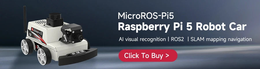 Micro ROS dos Robot Voiture ROS2-Humble PC Machine Virtuelle Système AI Lidar SLAM Cartographie Navigation DIY Kit Électronique