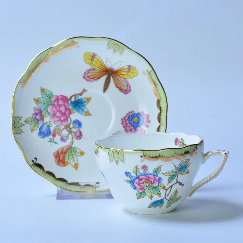 Tasse classique et panier de fleurs S/05 er, tasse à café, tasse à thé de l'après-midi, dessert, maison, tasse à boire, cadeau de la journée de Léon