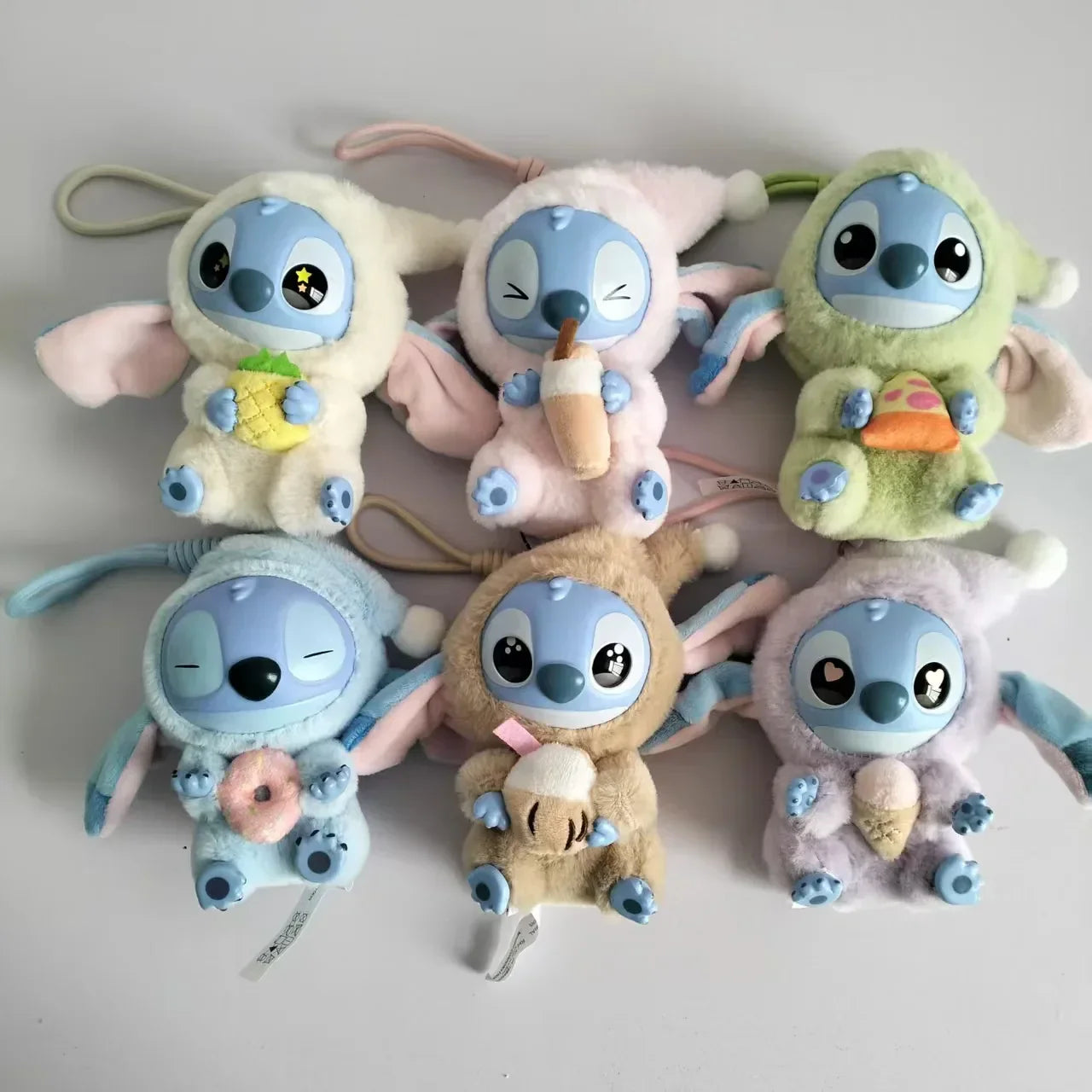Stitch Eat Something Before Sleep Series Blind Box Plush Vinyl Toys Cute Doll Replica Mystery Box Bag Pendant Bag Decor Gift