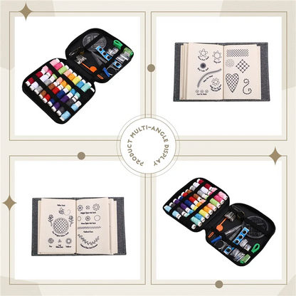 B84B-DIY Stitch Book With Tool Set,Embroidery Felt Book With Needle And Thread Sewing Patterns For Beginners,Embroidery Gift