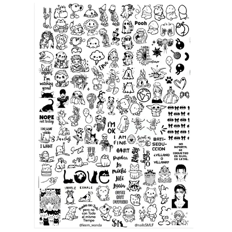 Cartoon Halloween Nail Stamping Plates skull Character Animals Template Stencils Nail Art Stamp Plate Manicure Nail Print Tool