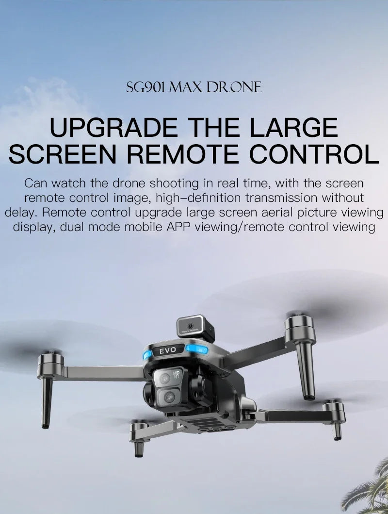 Xiaomi SG901 MAX GPS Drone professionnel 8K aérien HD évitant des obstacles avec écran plus grand télécommande Drone pliable sans brosse
