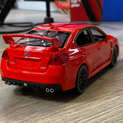 1:30 Subaru Impreza WRX STI 2020 supercar alliage moulé sous pression modèle accessoires de voiture ornements intérieurs de voiture saint valentin pour ami