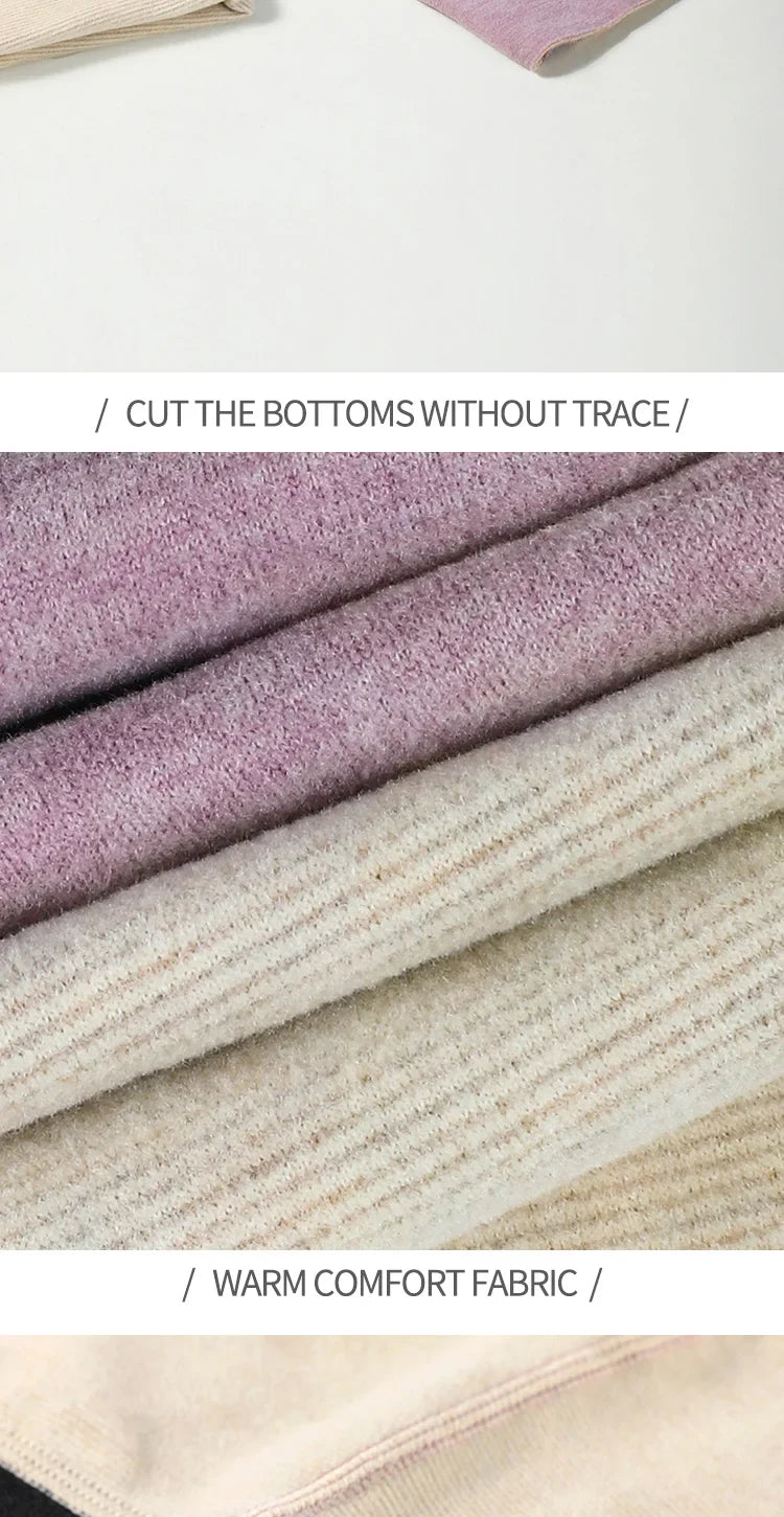 Leggings épais doublés de polaire pour femmes, vêtements intérieurs moulants pour l'automne et l'hiver, pantalons chauds sans couture en laine et soie de mûrier pour femmes