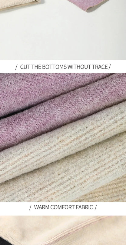 Leggings épais doublés de polaire pour femmes, vêtements intérieurs moulants pour l'automne et l'hiver, pantalons chauds sans couture en laine et soie de mûrier pour femmes
