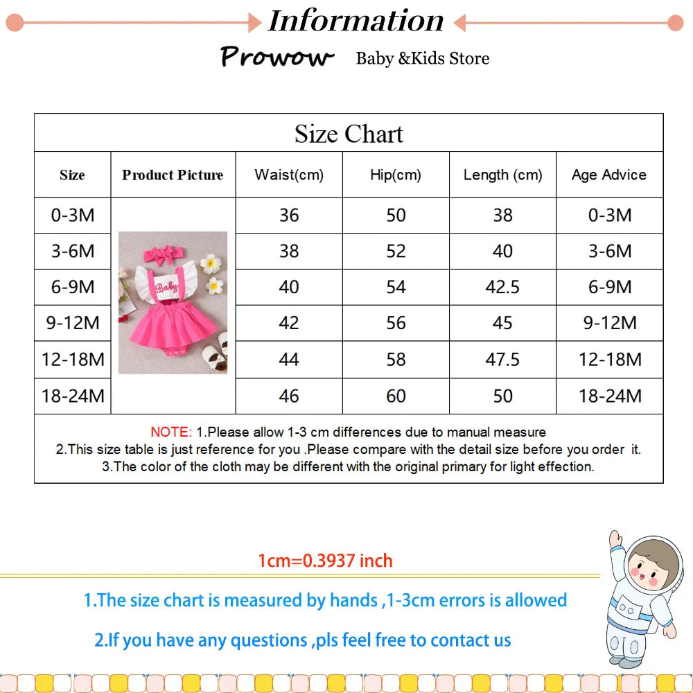 Vêtements bébé fille Prowow été lettre imprimée patchwork dos nu combinaison robe pour nourrissons nouveau-nés barboteuses robe