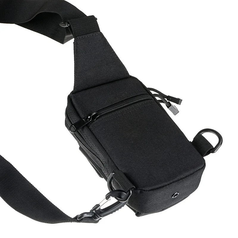 Petit sac de poitrine de Camouflage antivol pour l'extérieur, sac à bandoulière de randonnée en Nylon pour chasse, pêche, Camping, Cycking