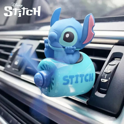 Stitch Car Air Freshener Cute Stitch Pilot Propeller Outlet Aromatherapy Car Interior Vent Fresheners Perfume Decor Gifts