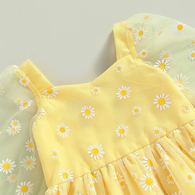 Pudcoco-Robe princesse en tulle à manches longues pour bébé fille, robe trapèze pour tout-petit, élégante, AndrPrint Destroy, maille, fête, 3M-3T