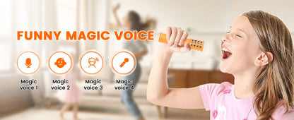 Mini Karaoke Machine for Kids, Portable Bluetooth Karaoke Speaker Unpowered Cabinets with 2 Wireless Microphones for Party