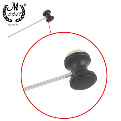 M MBAT – marteau de batteur à pédale de tambour, remplacement pour Kit de batterie, accessoire, arbre en acier inoxydable, tête de batteur à pédale en feutre