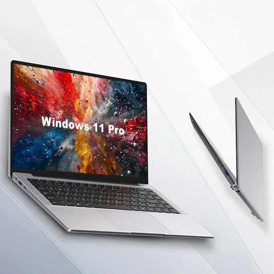 14.1 Inch Celeron N4000 Windows 11 Pro commercial office work Laptop - 8G RAM MAX 1TB SSD - 2.4G & 5.0G WiFi, Bluetooth