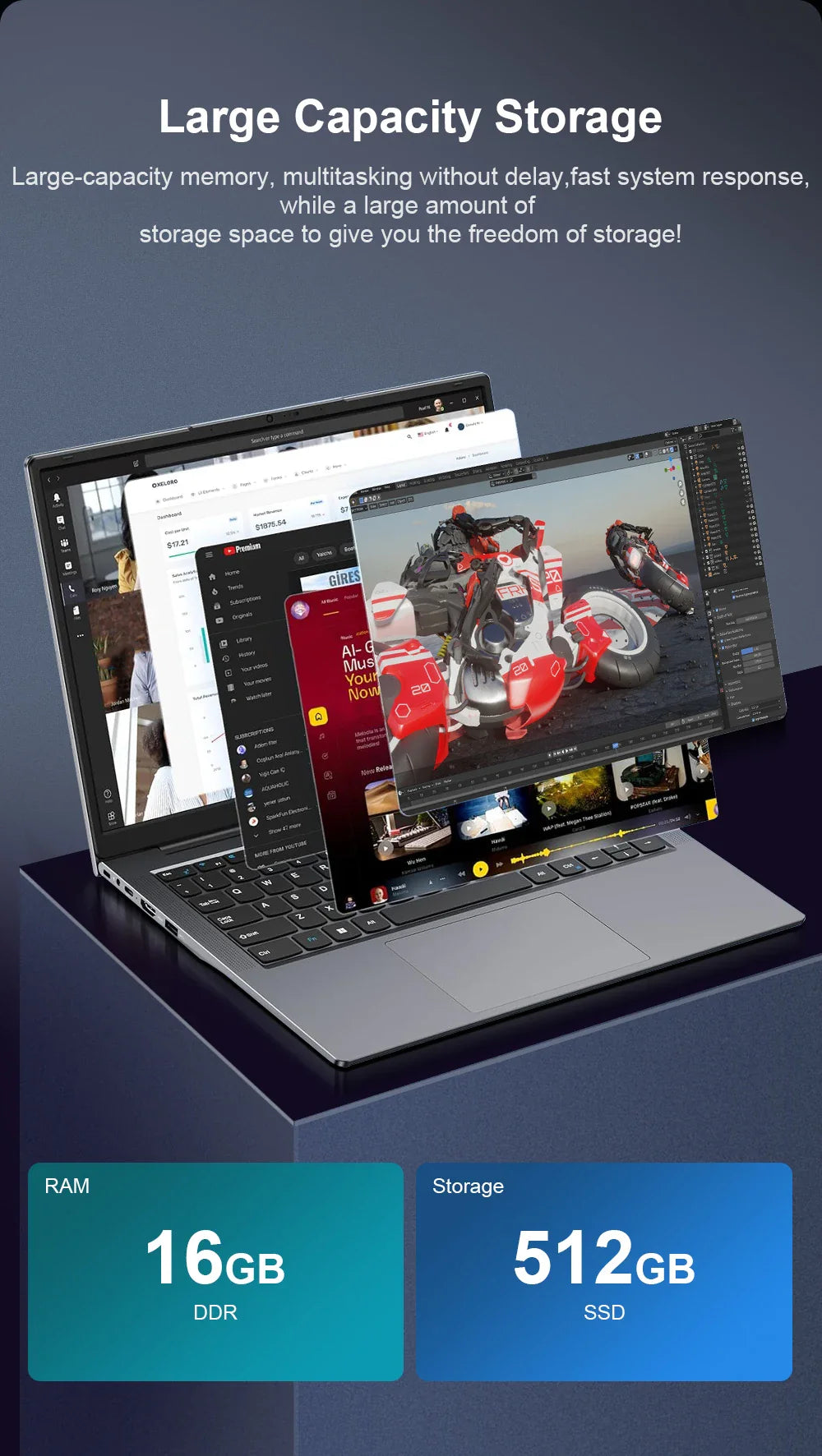 Ninkear X14 Laptop 14 Inch 2160*1400 IPS 2K Screen Intel core m3-8100Y 16GB 512GB Windows 11 General Use Productivity Notebook