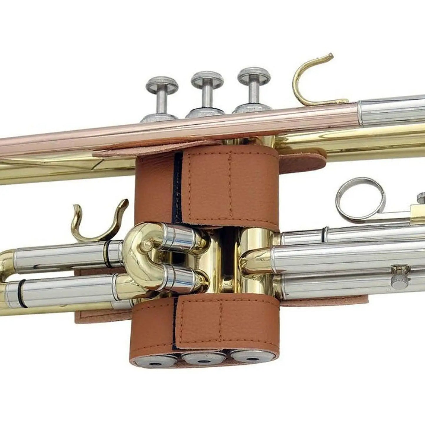 Brass Trumpet Valve Casing, Portable Trumpet Valve Cover, Non-slip Protective Cover for Trumpet, protects the instrument's finish.