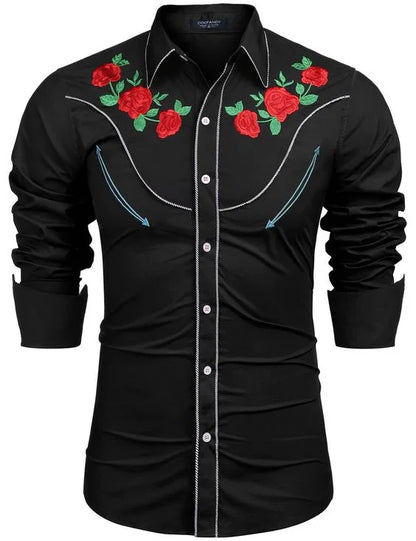 Chemise en jean Western pour homme Chemise à manches longues confortable et douce Vêtements pour homme Chemise en jean pour usage quotidien Modèle boutonné tendance