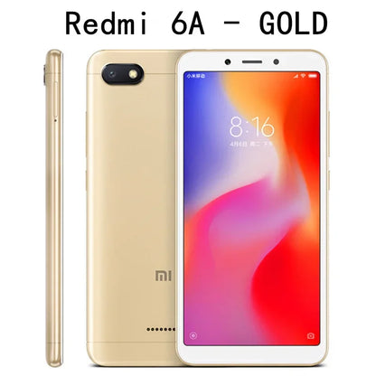 Original Xiaomi Redmi 6 4GB 64GB 13000mAh 6,6 pouces cellulaire googleplay Empreinte digitale Octa-core Rom Global Smartphone 4G