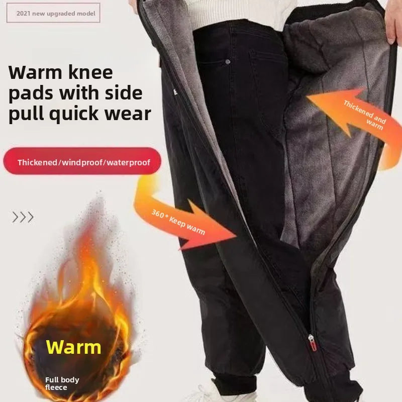 Leggings épais et chauds imperméables pour moto, couvre-jambes, jambières, pare-brise, sourire, hiver